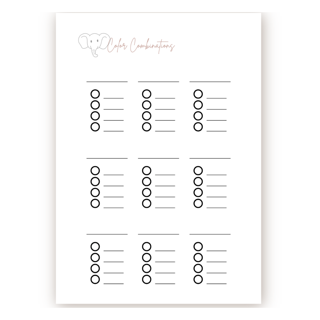 My Blend Journal – Voor blends & kleurcombinaties
